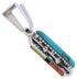 Southwest Silver Multicolor Pendant MW75205